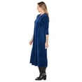 thumbnail image 3 of Woman Within Plus Size Pintuck Velour Dress, 3 of 6