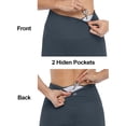 thumbnail image 4 of Women's Biker Shorts High Waist Butt Lift Yoga Workout Shorts with Hidden Pockets, 4 of 7