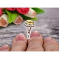 thumbnail image 2 of 2.25 Cartat 8x6mm Oval Cut Champagne Diamond Moissanite Engagement Ring Wedding Ring On 10k White Gold Split Shank Stacking Band Shining Startling Ring Anniversary Gift, 2 of 5