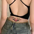 thumbnail image 2 of Juego de 6 uds de pegatinas de tatuaje a prueba de agua, tatuaje falso duradero para chica, tatuaje de útero sexual falso 3d para mujer, Abdomen temporalrsirsiproducto, 2 of 5