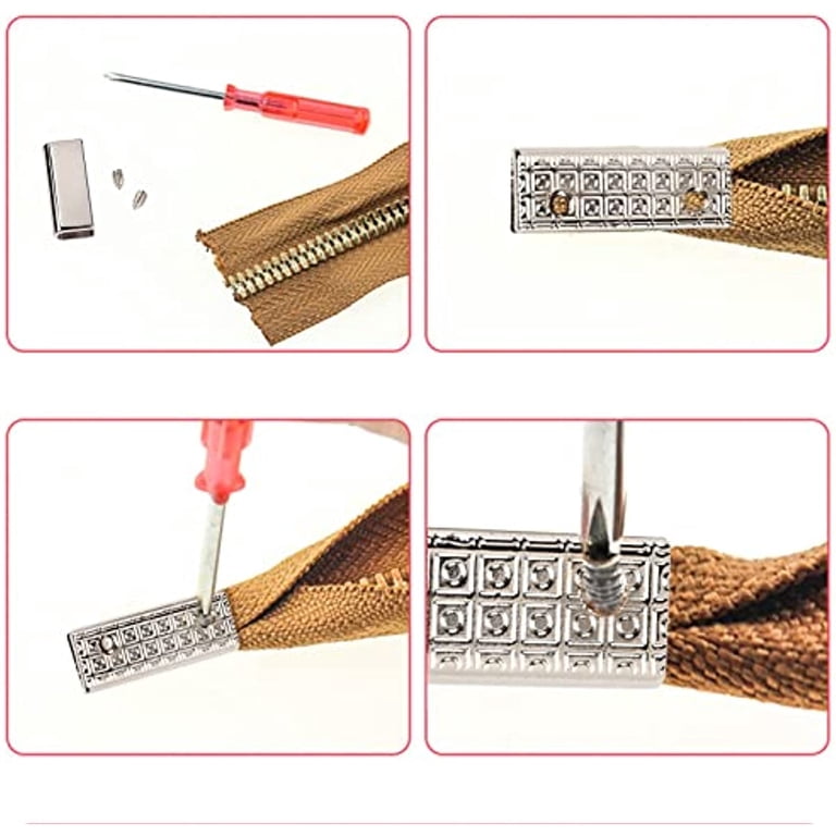 HARFINGTON Zinc Alloy Belt Buckle End Tips - 4 Pack, 25mm Long, For Leather Straps & DIY Crafts
