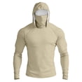thumbnail image 2 of Inglocry UPF 50+ Sun Protection Hoodie Men with Mask Quick Dry Long Sleeve Fishing Hiking Shirts UV Rash Guard Lightweight 2026 Khaki M, 2 of 9