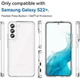 thumbnail image 5 of Case for Samsung Galaxy S22 Plus Case Slim Dropproof [Defend from Drop/Scratch/Slip/Fingerprint] Clear Acrylic Hard Back Soft TPU Bumper Hybrid Phone Cover for Samsung S22 Plus-Crystal Clear, 5 of 16
