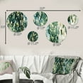 thumbnail image 4 of Designart "Serenity Of The Mangrove Forest" Floral Round Wall Art Set Of 5 - Green Tropical For Bedroom Wall Art Set, 4 of 6