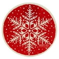 thumbnail image 3 of Swedish Dish Cloth Poinsettia Snowflakes Round Eco Friendly Wr1018*W1021*W1022, 3 of 4