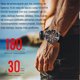 thumbnail image 4 of Men's Titanium Quartz Watch Solar Charging Waterproof Timer Night Light Sports Fashion Watch with Mineral Strengthened Glass, 4 of 11