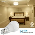 thumbnail image 3 of Bombilla LED no regulable para oficina y garaje, larga vida útil, luz brillante de bajo consumo, 3500 lúmenes, encendido instantáneo, base media estándar, luz blanca diurna, fácil instalación, 3 of 6