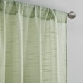 thumbnail image 2 of Home Essence Cyprus Slub Jacquard Sheer Window Curtain, 2 Panels, Green, 37''x84'', 2 of 6