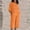 Orange, variant on Wensltd Womens Sets 2 Piece Summer Vacation Outfits Short Sleeve T-shirts Elastic Waist Shorts Matching Set