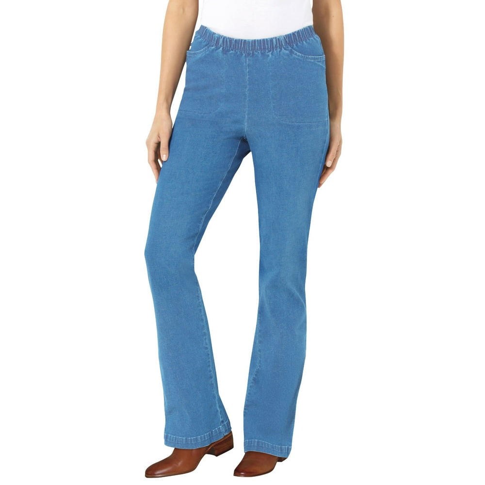 Woman Within Woman Within Women's Plus Size Petite Bootcut Fineline