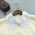thumbnail image 2 of CAILDANL Pearl Half Shirt Blouse Dickey Collar Fake Collar Embroidery Shirt Detachable Collar for Women Girls, 2 of 4