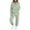 Green, variant on Women Winter Solid Color Clothing Hooded Long Sleeves Patch Pocket Casual Pants Home Two Piece Set