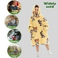 thumbnail image 4 of Blanket Hoodie Ultra Soft Oversized Blanket Sweatshirts with Hood Pocket and Sleeves Warm Cozy Wearable Hooded Blankets Sweater One Size for Teens Boys Girls Panda, 4 of 8