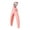 Pink, variant on Visland Nail Clipper Safe Sharp Save Time Flat Mouth U-Type Manicure Tools Stainless Steel Cutter Thick Hard Toenail Scissor for Home