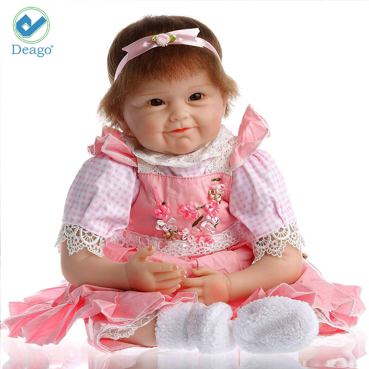 22-inch 1.7 kg Reborn Baby Doll toothy smiling boy - Vacos Store – vacos