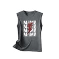 thumbnail image 3 of Nrmvnmi Baseball O-Neck Tank Women Print Baseball Tanks Cute Workout Graphic Casual Summer Sleeveless Vest Top Mothers Day Gifts, 3 of 4