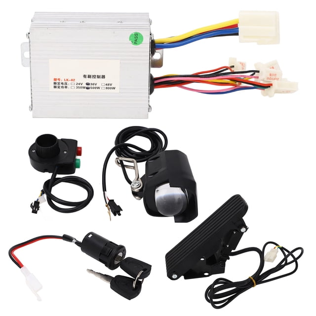 Controlador de Pedal de acelerador de 36V y 500W, juego de interruptor de faro, Kit de conversión de bicicleta eléctrica para triciclo YUNYI BRAND Deportes
