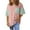 01#Pink, variant on Oversize T-Shirts for Women New Fashion Color Block Striped Print Shirts Casual Loose Round Neck Blouses Womens Tshirts 01#White S