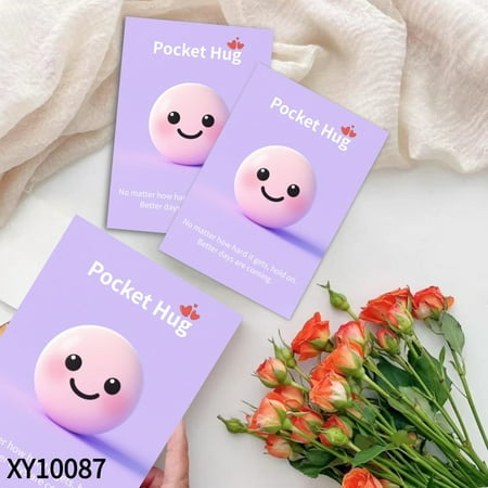 Pocket Hug Emoji - Tiny Friend to Spread Warmth,Pocket Hug Sweet, Positive Daily Reminder, Encouraging Gift for Family and Friends, Perfect for Christmas, Easter, Thanksiving