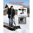 thumbnail image 3 of VEVOR Snow Shovel for Driveway, 18 in Wide Plastic Snow Shovel with Assist D-shaped Handles, Non Slip Grip, Large Capacity Snowplow Shovels, Lightweight Snows Removal Tool for Garden Car Camping, 3 of 9