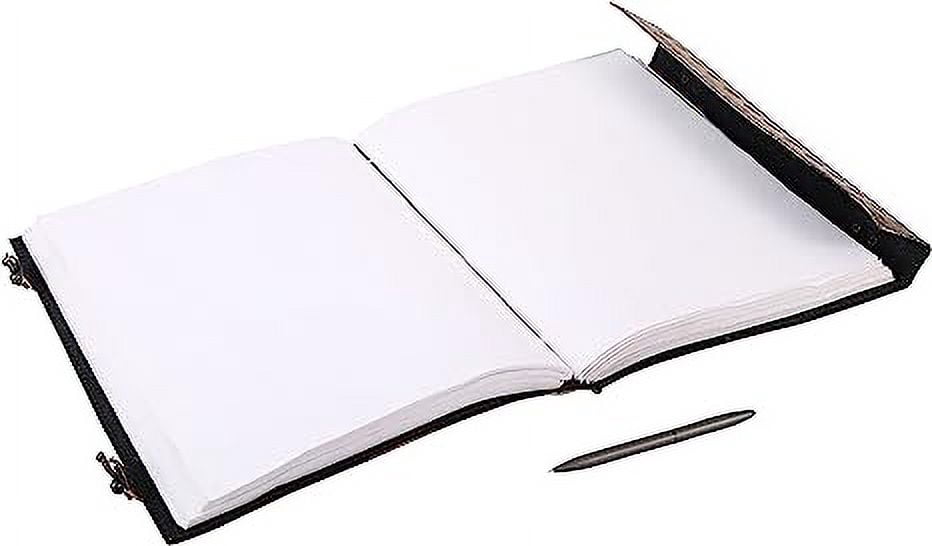 OVERDOSE Hand Embossed Stone Vintage Leather Journal - Handmade Antique Stone Journal For Students & Office For Men Women Diary Leather Sketchbook Drawing - Size 10 X 13 Inches | 25 X 33 cm