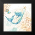 thumbnail image 2 of Coulter, Cynthia 20x20 Black Modern Framed Museum Art Print Titled - Under the Sea Mermaid, 2 of 5