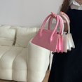 thumbnail image 2 of Niche Design Sac pour Femmes Rose Petit Sac Carré Style Texture Sac Portable Petit Sac Simple Sac Bandoulière Tendance, 2 of 6