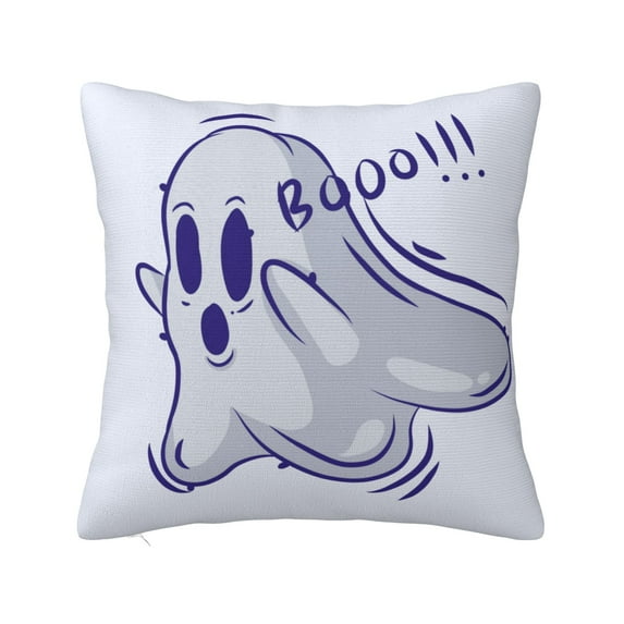 ZICANCN Cartoon Cute Ghost Decorative Throw Pillow Covers, Bed Couch Sofa Decorative Knit Pillow Covers for Living Room Farmhouse 24"x24"