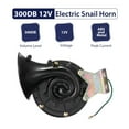 thumbnail image 4 of WEISIPU 1Pc 300DB 12V Electric Snail Air Horn Loud Sound For Car Motorcycle Truck Boat, 4 of 5