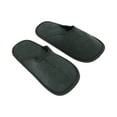 thumbnail image 2 of Unique Bargains 1Pair Disposable Slippers Foldable Closed Toe Hotel Slippers Deep Gray, 2 of 5