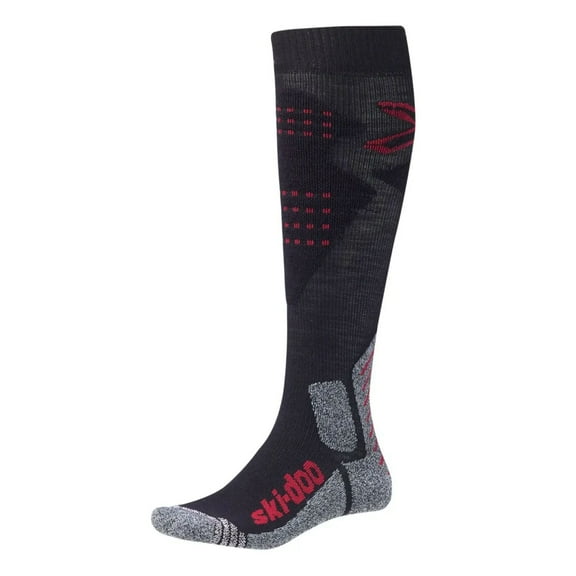 Ski-Doo Mens Performance Midweight Snowmobile Socks Brick Black 4545970433