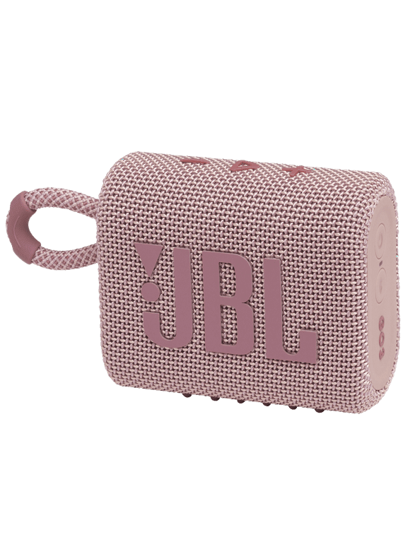 JBL Go 3 Portable Waterproof Bluetooth Speaker, Pink