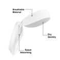 thumbnail image 4 of Unique Bargains 3 Pcs Bandeau de Tennis Réglable Antidérapant Évacuant la Transpiration pour Hommes Femmes Blanc, 4 of 7