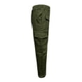 thumbnail image 4 of MIXUE Cargo Pants for Men Solid Color Spring Summer Fashion Casual Bundle Foot Pocket Casual Panty Trousers Daily-Wear,Green,M, 4 of 7
