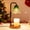 Dark Green, variant on Hyindoor Candle Warmer Lamp Linen Woven Lampshade with Timer Adjustable Height, Wax Melt Warmer for Scented Wax with 2 GU10 Bulbs, Women Gifts for Birthday Christmas, Mom Gifts Idea, for New Home Dec