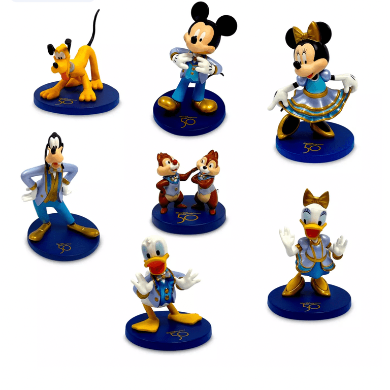 Disney World 50th Anniversary 7-Piece PVC Figurines - Goofy
