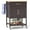 Brown, variant on Gymax Rolling Kitchen Island Cart w/ Drawer 2-Door Storage Cabinet Bottom Tray Whtie