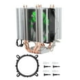 thumbnail image 1 of Radiador de CPU, disipador de Calor de CPU de CPU de 4 Tubos de Calor para Enfriador de CPU Intel adaptado para la perfección, 1 of 12