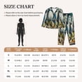 thumbnail image 4 of Sikiie Running horses Pajamas Set Long Sleeve Sleepwear Womens Button Down Nightwear Pj Sets-Small, 4 of 7