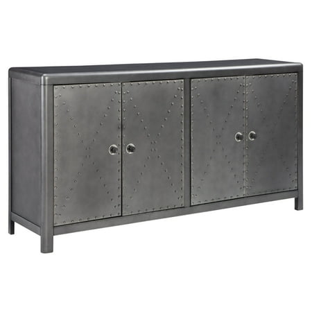 - Signature Design by Ashley Rock Ridge 68 in. Four Door Accent Cabinet