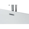 thumbnail image 3 of Lexora Home Lure 67" Free Standing Acrylic Bathtub in Glossy White, 3 of 5