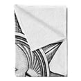 thumbnail image 2 of Occult Soft Flannel Fleece Blanket, Moon Inside the Sun with Stars Alchemy Clandestine Esoteric Solar Crescent Artwork, Cozy Plush for Indoor and Outdoor Use, 50" x 60", Black Grey, by Ambesonne, 2 of 5