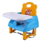 Children Designed Health Care Kids Comforting Folding Portable Booster Seat Space Saver Washable Cloth Easy To Clean for Kids.Toddlers,Orange