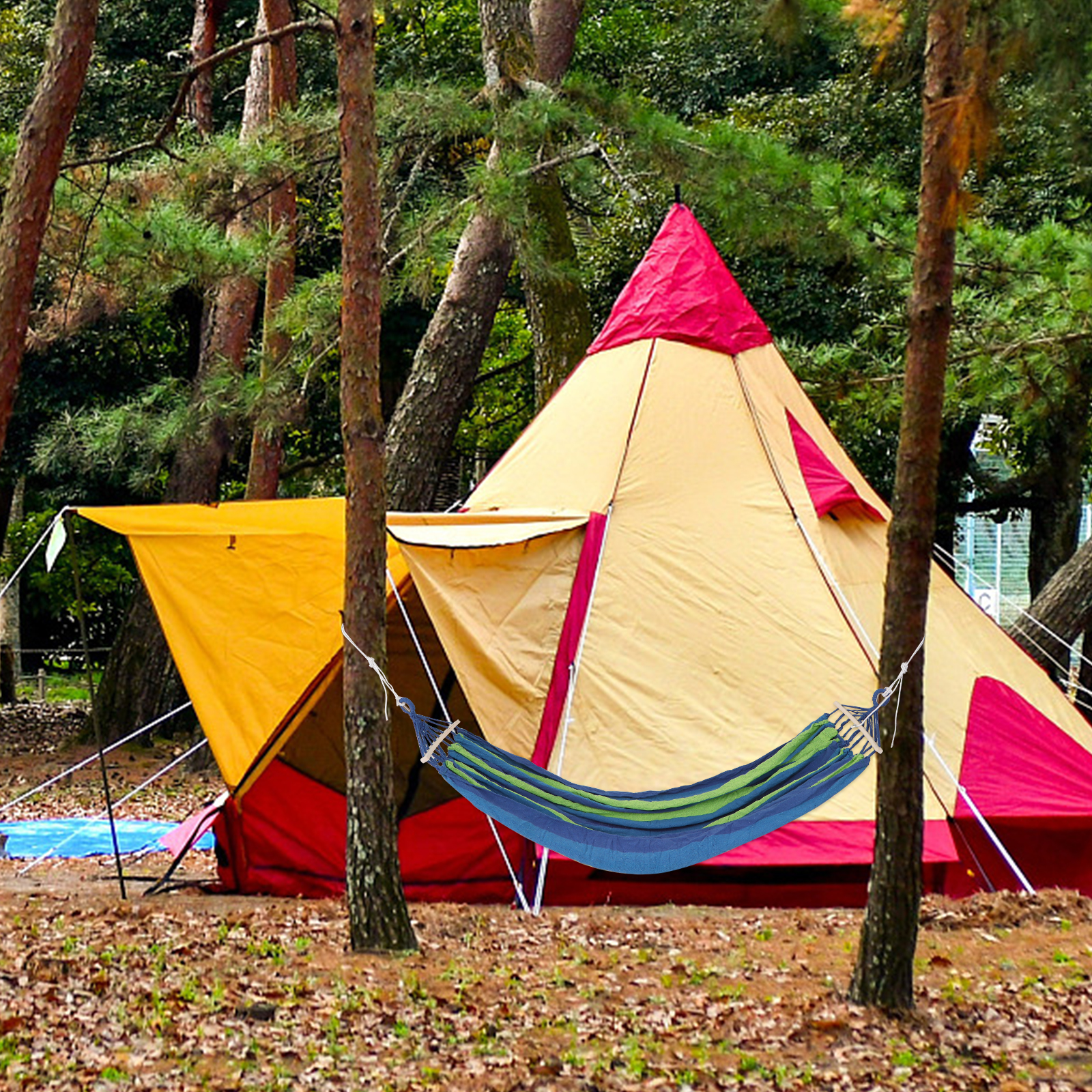 Outdoor Camping Hammock with 150kg Load Capacity for Travel Beach Garden
