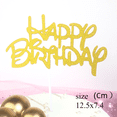 thumbnail image 2 of Tarjeta de cebolla dorada para pastel de cumpleaños, nueva decoración para hornear en inglés, complemento de cumpleaños en fila, 2 of 6