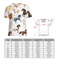 thumbnail image 2 of Cool Horse Women T-Shirt Classic O Neck T-Shirts Short-Sleeve Trendy Animal Print Design Tshirt Casual Clothing, 2 of 5