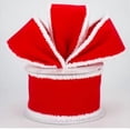 thumbnail image 1 of CIMAXIC Wedding 1 Roll Velvet Ribbon with Fringe Edge for DIY Crafts Decorative Bow Making Christmas Decor Present Wrapping and Wedding Ribbon for Holiday and Party Decor,74.8"X2.48"X0.2", 1 of 4