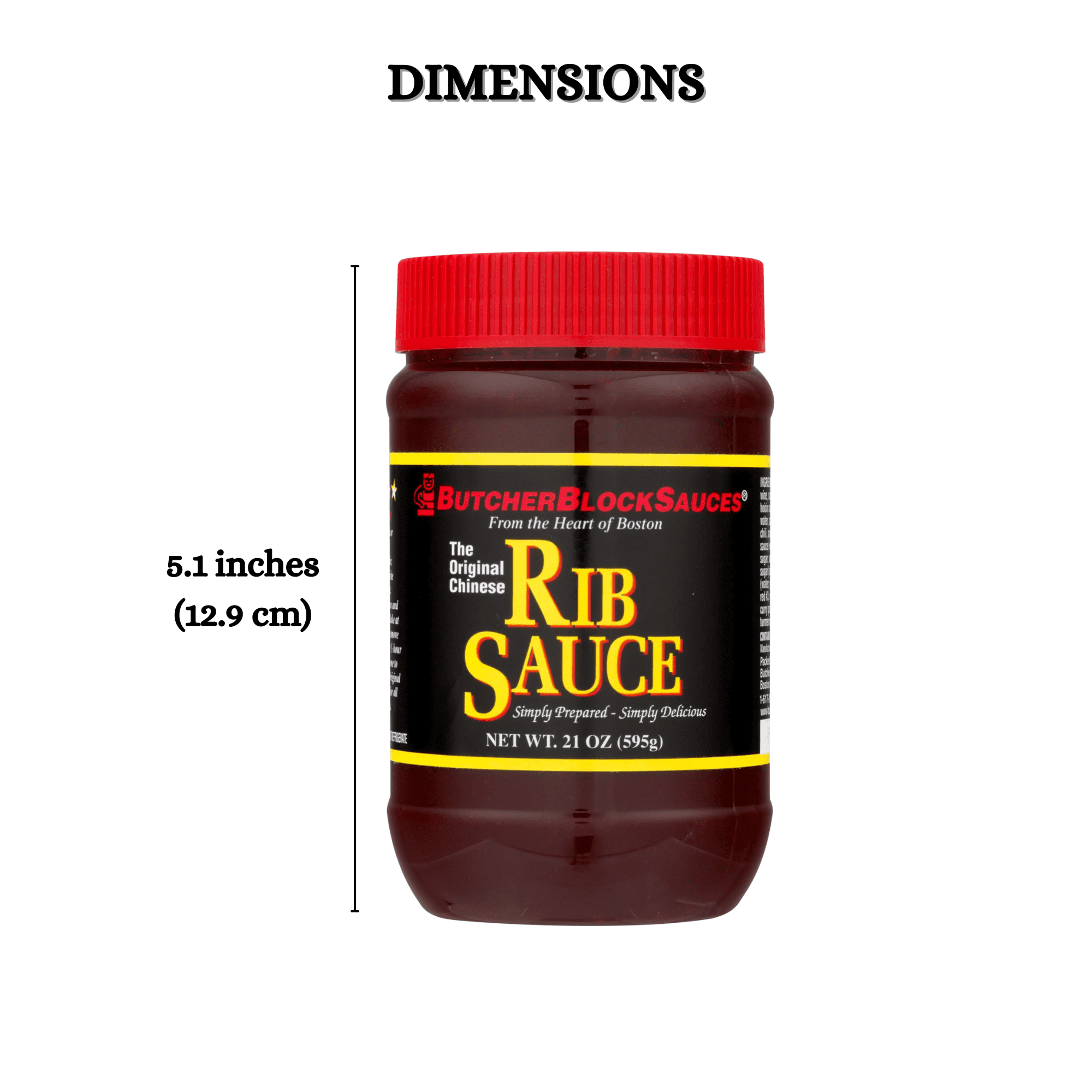 Butcher Block Sauces The Original Chinese Rib Sauce 21 oz (2 Pack) with Basting BBQ Brush