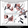 thumbnail image 3 of Bike Chain Tool, Universal Speed Chain Link Repair Removal With Backup Stainless Steel Pin, Easy Using Bicycle Chain Splitter Cutter Rivet Remover Po, 3 of 4