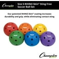 thumbnail image 2 of Champion Sports Rhino Skin Off Size 5 Soccer Ball Set, 2 of 5